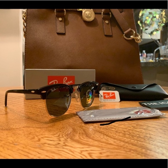 🚨 HOTNSALE🚨RAY-BAN CLUBMASTER CLASSIC SUNGLASSES - Picture 4 of 8